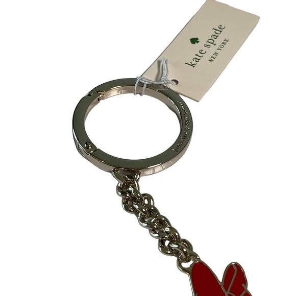 Kate Spade X Disney Minnie Mouse Metal Keyfob Bag Charm - Picture 5 of 8